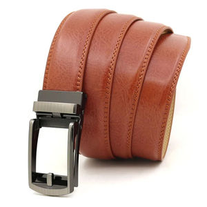 Cinturón de Cuero Vacuno y Cuero Sintético con Hebilla Automática Personalizada al por Mayor, Cinturón Casual de Negocios para Hombre - Product Image 5