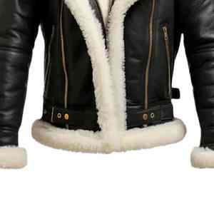 Blouson aviateur en cuir classique à prix d'usine, blouson aviateur en cuir pour hommes, prêt à être expédié pour les acheteurs en gros - Product Image 6