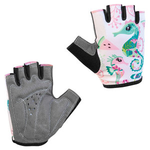 Gants de cyclisme demi-doigts avec imprimé hippocampe, maille respirante, unisexe, pour l'été et le fitness - Product Image 1