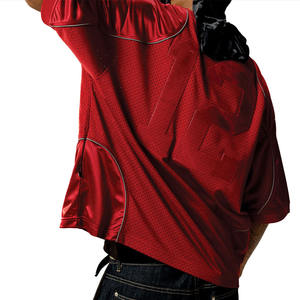 Camiseta de Fútbol Americano para Hombre de Calidad Premium con Paneles de Malla Transpirable, Estilo Urbano Oversize, Detalle de Costura en Contraste, OEM Personalizado al por Mayor - Product Image 2