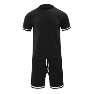 Custom Logo New Summer Men 2PC <b>Set</b> Sporting Suit Short Sleeve T-Shirt and Shorts Two Piece <b>Twin</b> <b>Set</b> Men's Short <b>Set</b> for Sale - Product Image 4