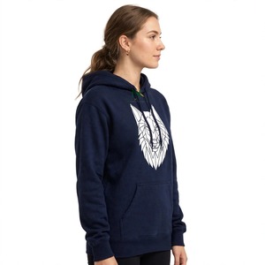 NEXTEX Unisex Hoodie mit geometrischem Wolf-Print, Low-Poly-Tiermotiv, Pullover mit Kängurutasche, Kapuze mit Kordelzug, Streetwear - Product Image 2