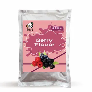 Polvo instantáneo de premezcla de té negro helado de bayas de Taiwán