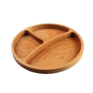 High Selling Dessert Serving Platter Tray Wooden Chip & Dip Plate Cookie Compartment Cheese Appetizer Plate Kitchenware - Product Image 1