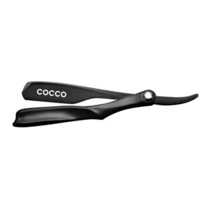 Cocco T11 Rasoir à Lame Droite Pliante de Haute Qualité Lame en Acier Inoxydable et Manche en Plastique pour Usage Professionnel par les Barbiers - Product Image 1