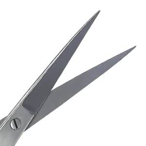 Tijeras Profesionales para Cabello, Hoja de Acero Inoxidable, Mango de Plástico Rojo, Punta Afilada, para Diestros, Mango Corto - Product Image 4