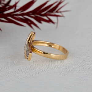 Luxury Moissanite Diamond Cross <b>Ring</b> 18K Yellow Gold 3.5mm Band Width VVS Clarity Religious <b>Statement</b> <b>Ring</b> for Jewelry Stock - Product Image 2