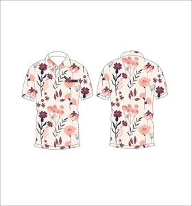 Camisa Polo con Estampado Floral para Hombre, Manga Corta, Casual, de Verano, Ligera, con Cuello, para Golf - Product Image 1
