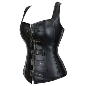 Corsé de cuero para mujer, material premium, proveedor mayorista de ropa, corsé de cuero para mujer, top de moda moderna. - Product Image 6