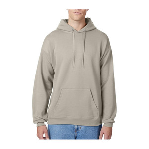 Sweat-shirt à capuche uni bordeaux décontracté pour homme avec poche avant - Product Image 1