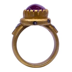 Wedding Wear 925 Sterling Silver Gold Plated Jewelry Ruby Tourmaline Diamond Gemstone Women Wear <b>Ring</b> - Product Image 3