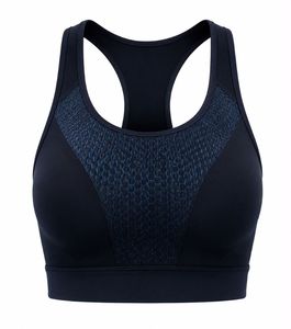 Soutien-gorge de sport dos nageur pour femme, col rond, empiècements en maille respirants, maintien élevé, sans coutures, pour le yoga, couleur unie, léger - Product Image 3