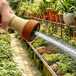 Buse de pulvérisation d'eau ABS+TPR pour le jardinage avec poignée ergonomique, modes de pulvérisation variables, rotation intelligente - Product Image 2