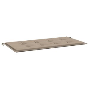 Coussin de banc de jardin extérieur en tissu Oxford taupe 39,4 x 19,7 x 1,6 po - Product Image 2