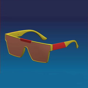 Lmamba 3403 New Oversized Frame Integrated <b>Sunglasses</b> for Men Women Personality Fashion Retro Trend Large square Frame Shade - Product Image 5