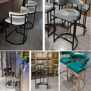 Barstools Leather <b>Bar</b> <b>Stool</b>,Counter Height <b>Bar</b> <b>Stool</b> with Low <b>Back</b> and Footrest,Industrial Counter <b>Bar</b> Chair - Product Image 4