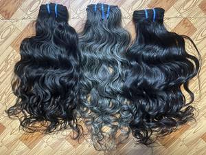 Extensiones de Cabello Natural Indio Remy Virgen, Tejido a Máquina, Ondulado Suelto, 18 Pulgadas, Cabello Humano Adecuado para Peinado - Product Image 4