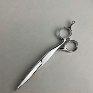 Ciseaux de coiffure haut de gamme pour droitiers, en acier inoxydable japonais, lame incurvée, manche aiguisé, modèle de marque personnalisé de Taïwan - Product Image 5