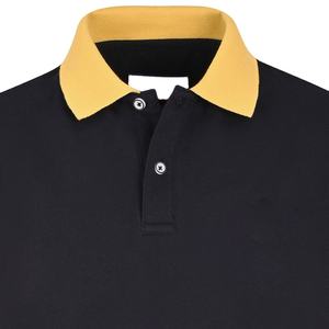 Diseño personalizado de los hombres Polos de algodón en blanco suave de talla grande de venta directa de fábrica de cuello alto y transpirable personalizable - Product Image 3