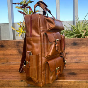 เป้สะพายหลังหนังแท้ลายเม็ดเต็มแบบกำหนดเองของ2025แล็ปท็อปกระเป๋าเป้สะพายหลังสำหรับเดินทางเพื่อธุรกิจจุของได้มากขายส่งสินค้าขายดีกระเป๋าสำหรับทุกเพศ - Product Image 4