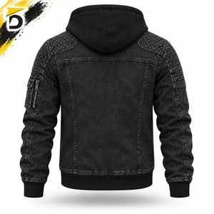 Hoodie d'hiver moderne pour jeans, impression numérique, tissu respirant et coupe-vent, ajustement confortable pour les activités décontractées en extérieur - Product Image 3
