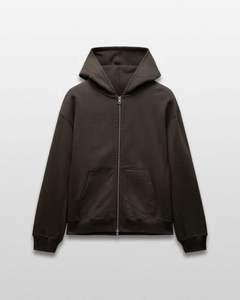 Sudaderas con capucha pesadas con cremallera para hombre, cremallera bidireccional, sudaderas lisas extragrandes, sudadera con capucha personalizada con cremallera - Product Image 1