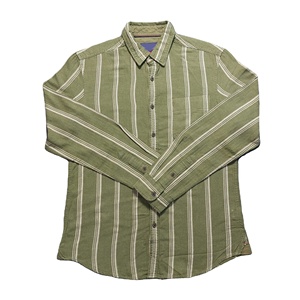 Camisas a cuadros informales de calidad superior para hombre, diseño personalizado, elegante, ajustado, de talla grande, transpirable, de algodón teñido liso - Product Image 1