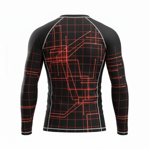 T-shirt de compression unisexe à manches longues pour la gym, le fitness, l'entraînement, le BJJ, le MMA, le Jiu Jitsu, le grappling – Vêtement de sport décontracté - Product Image 2