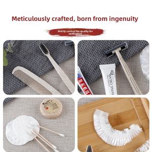 Ensemble de pantoufles d'hôtel de luxe et de produits d'accueil – Pantoufles en coton premium avec <span class=keywords><strong>kit</strong></span> de toilette pour la maison et la salle de bain, personnalisable avec votre logo - Product Image 4