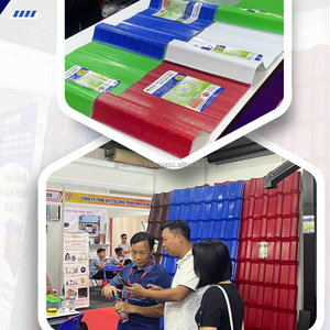 กระเบื้องหลังคาพลาสติกพื้นผิวลูกฟูกกันน้ำดีไซน์ทันสมัย - Product Image 1