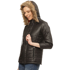 Nuevo Abrigo Acolchado Extra Grande y Cálido para Invierno, Chaqueta de Plumón al por Mayor con Capucha de Piel, Chaqueta de Plumón Personalizada con Capucha para Mujer, Talla Grande OEM - Product Image 3