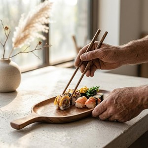 plato de servir de madera - Product Image 4