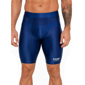 Shorts de compression performants pour hommes avec poches utilitaires pour téléphone, clés et gourde, pour la gym, la course sur sentier, LOGO personnalisé - Product Image 3