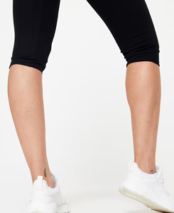 Leggings de Talle Alto Negros hasta la Pantorrilla, de Algodón Velour, Sin Costuras, Transpirables, Casuales, para Mujer, Tallas Grandes, Verano 2026, Venta al Por Mayor - Product Image 5
