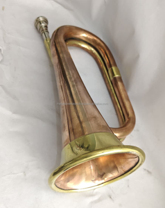 Instrument unique en laiton de style cor d'ambulance, gravé par impression numérique et laser, décoration murale rectangulaire moderne en métal pour extérieur - Product Image 5