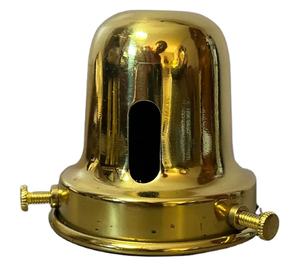Omg <b>Industries</b> Modern Unfinished Brass <b>Lamp</b> Socket 3-1/4\" Fitter Screw <b>Style</b> Metal and Copper <b>Lamp</b> Shade Holder for Bulbs - Product Image 4