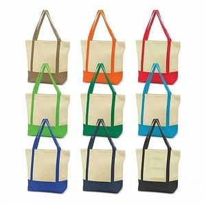 Rocky Road <b>Canvas</b> <b>Tote</b> Bag with Double Handles Medium Size Daily Use - Product Image 4