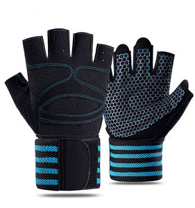 Guantes de entrenamiento para gimnasio y levantamiento de pesas con soporte para muñeca, protección completa de la palma para hombres y mujeres, entrenamiento de levantamiento de pesas y fitness - Product Image 2