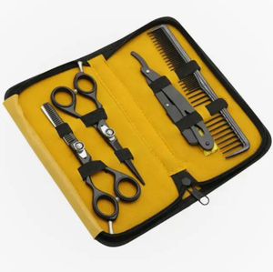 Kits de ciseaux de coiffure, 25 ensembles de ciseaux de coiffure en acier inoxydable, ciseaux professionnels pour barbier - Product Image 1