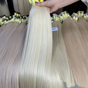 Extensiones de cabello humano Doble dibujado Cabello vietnamita crudo 100g Onda natural 28-30 pulgadas Longitud estirada Todos los colores 70 cm de largo - Product Image 4