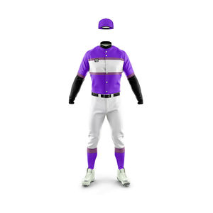 Conjunto de Uniforme de Béisbol Personalizado para Lanzamiento Lento y Rápido, Sublimado, Transpirable, de Poliéster, con Parches y Patrón - Product Image 5