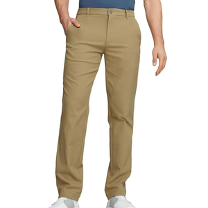 Pantalones de hombre 100% algodón, cómodos, holgados, de cintura media, con cierre de botones, transpirables, ligeros, de la mejor calidad. - Product Image 3