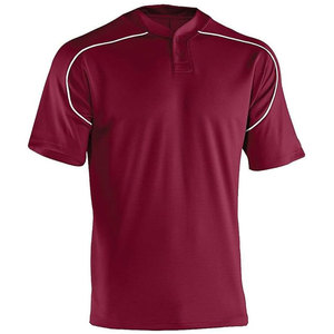 Maillot de baseball pour homme personnalisable 100% polyester respirant léger à manches courtes coupe confortable pour l'entraînement et les matchs - Product Image 1