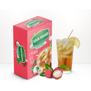 กล่องบรรจุเครื่องดื่มผงชาสำเร็จรูปกล่องใส่ชาผงลิ้นจี่หลากหลายรสชาติ - Product Image 5