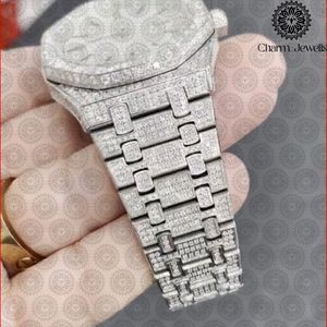 Montre de Luxe Charm Jewells en Acier Inoxydable, Boîtier 41mm, Mouvement Mécanique Analogique, Mode Homme, Accents Diamantés, Étanchéité 10 ATM - Product Image 3