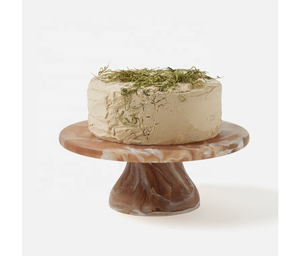 High Quality Eco-Friendly Resin Handmade Dishwasher Safe Cake Stand Tray Sustainable Fruit Display Server <b>Kitchen</b> Wedding - Product Image 1