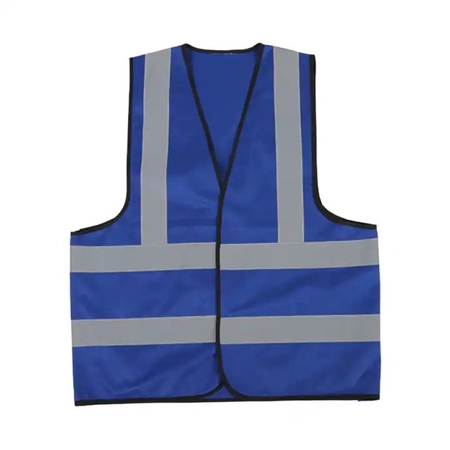 Custom Logo Polyester/Cotton Men's  Breathable High Visibility Reflective  Black Color High Visibility Work Reflective