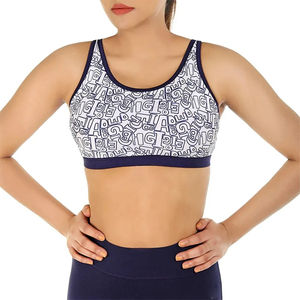 Soutien-gorge de sport Running Girl à bretelles croisées, soutien moyen, pour yoga et fitness, coupe asymétrique, pour femme - Product Image 2