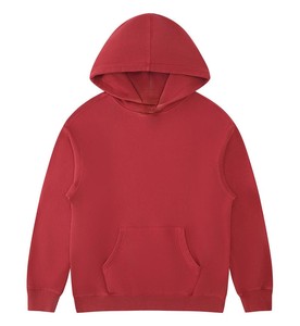 Custom 100% Cotton XL Size Hoodie Puffer Embossed Logo Zipper Design Winter Sweatshirt Terry <b>Fabric</b> Embroidered Beaded Solid - Product Image 1