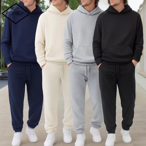 Conjunto Deportivo Personalizado de Algodón para Hombre, Sudadera con Capucha, Ligero, Cálido, Transpirable, Conjunto de Invierno, Ropa Deportiva OEM - Product Image 1